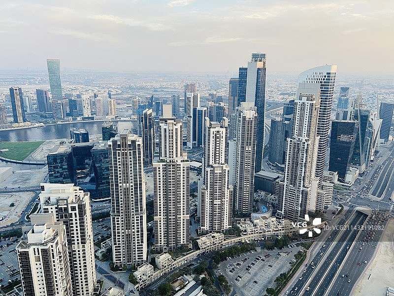 迪拜天际线图片素材