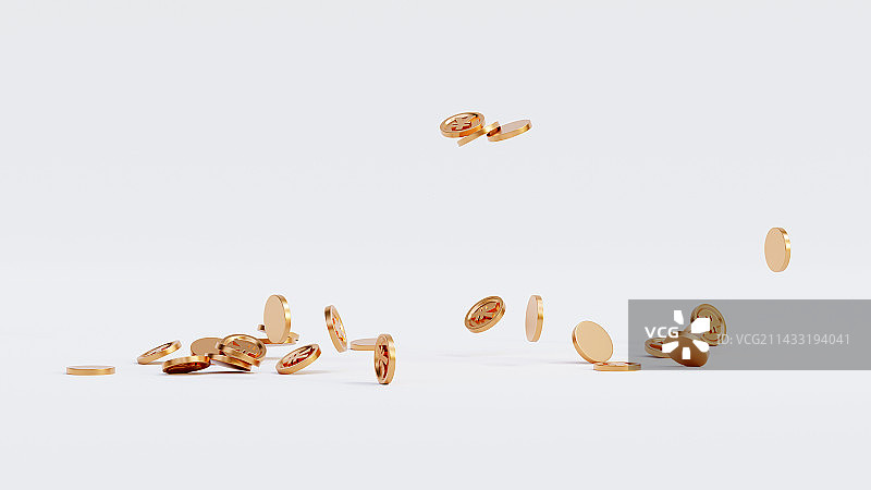 金币C4D渲染图图片素材