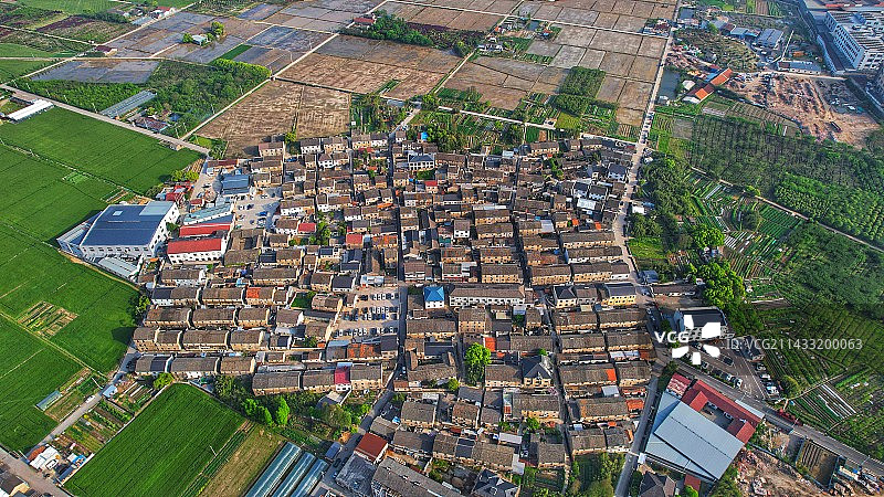 航拍奉化下畈村图片素材