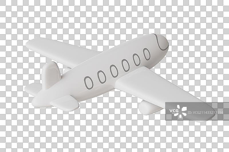 飞机三维插画图片素材