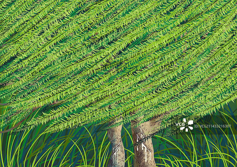 儿童卡通插画树图片素材