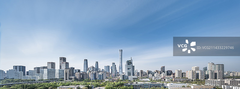 北京CBD城市全景风光图片素材