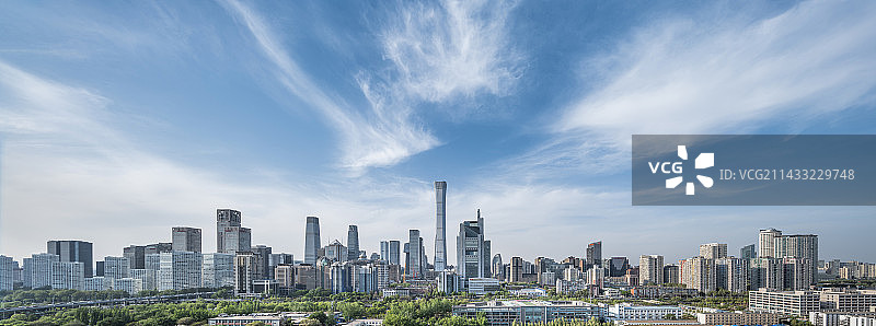 北京CBD城市全景风光图片素材