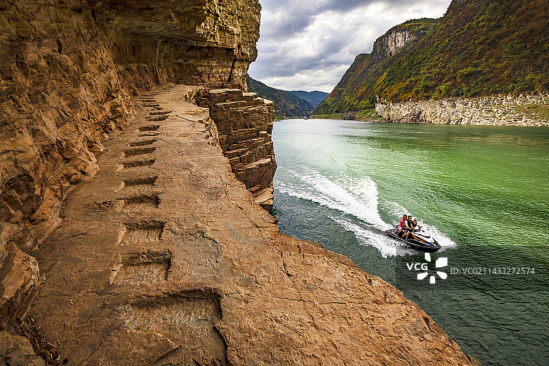 乌江古栈道图片素材