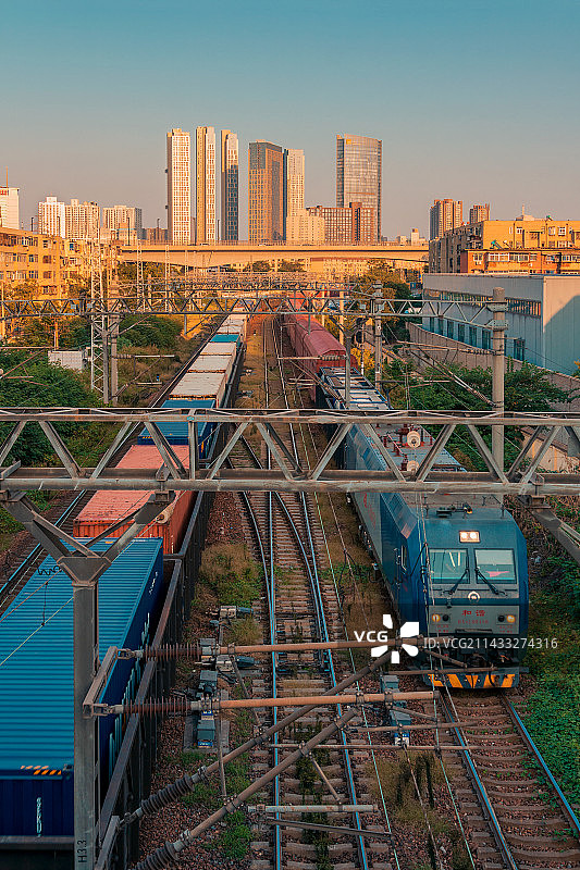郑州城市铁路图片素材