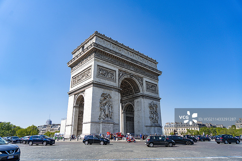巴黎凯旋门图片素材