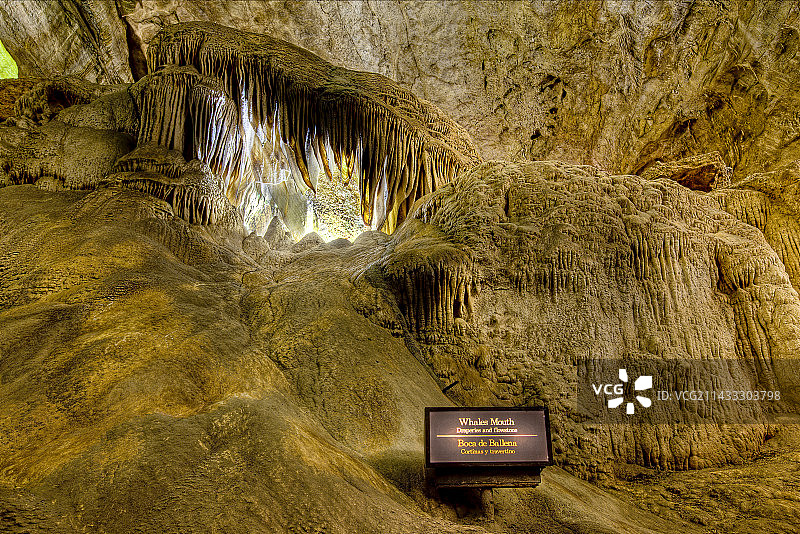 卡尔斯巴德洞穴鲸鱼口图片素材