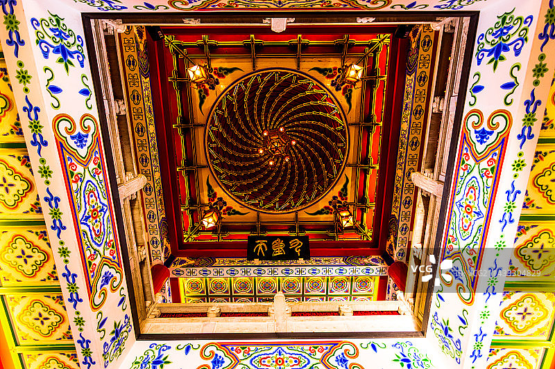 江西南昌滕王阁藻井图片素材