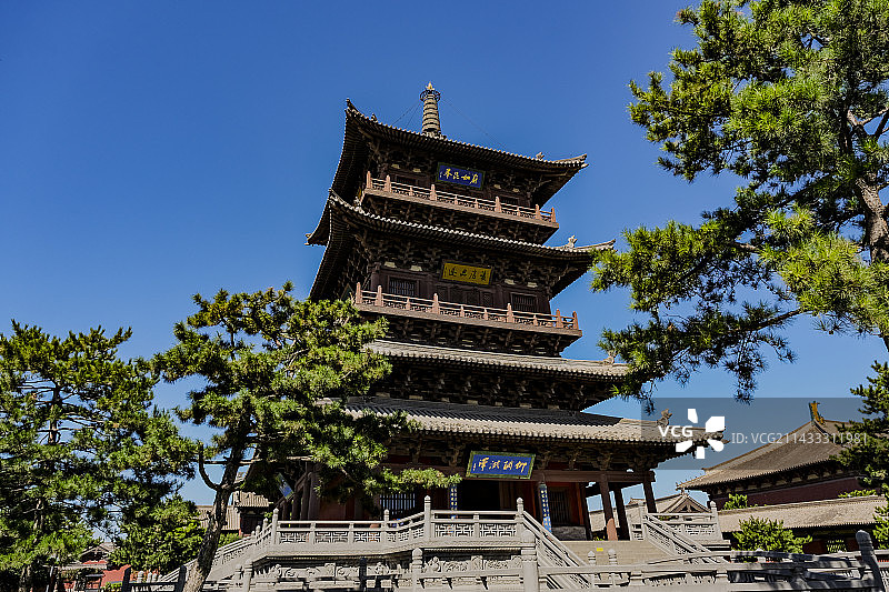 山西大同华严寺图片素材
