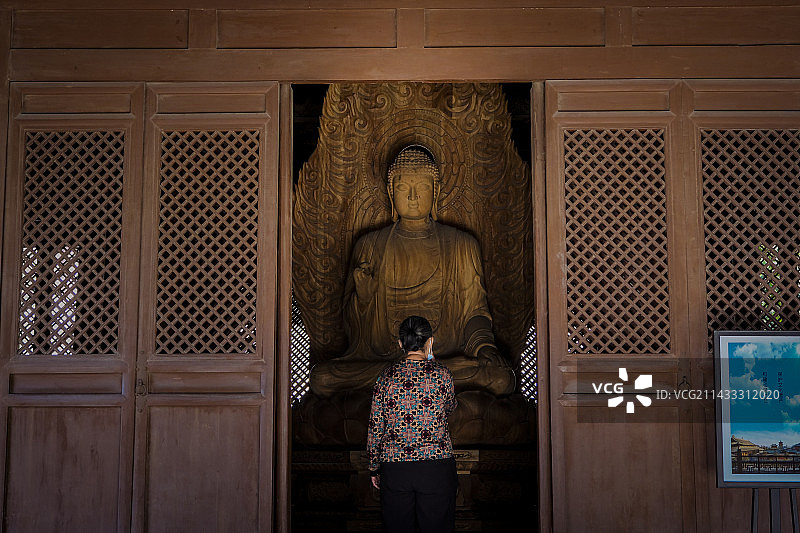 山西大同华严寺图片素材
