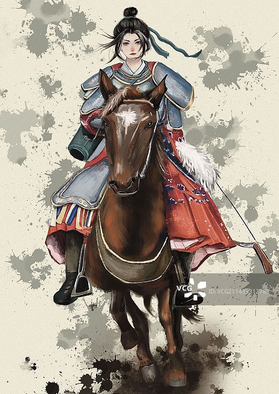 花木兰征战沙场图片素材
