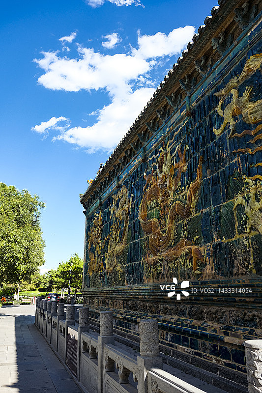 山西大同善化古寺景色图片素材