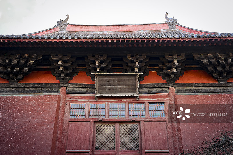 山西大同善化古寺景色图片素材