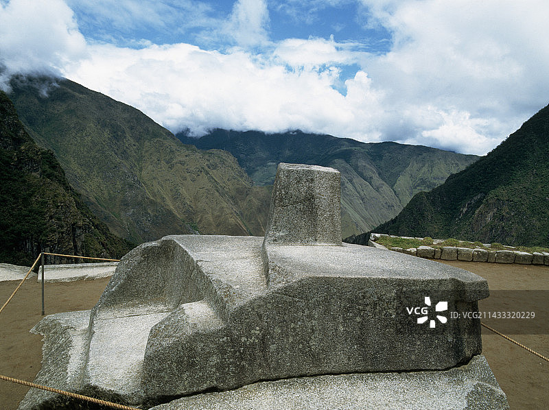 马丘比丘的拴日石图片素材