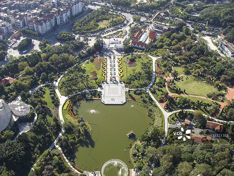 航拍，白云区，白云山，风景区，云台花园图片素材