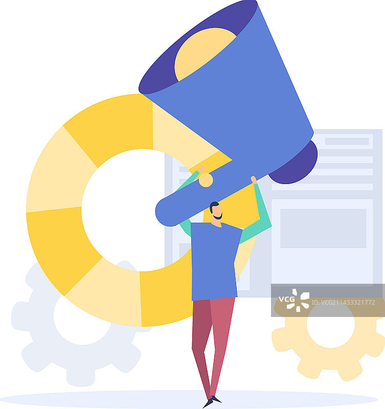 扁平风格客户支持图片素材