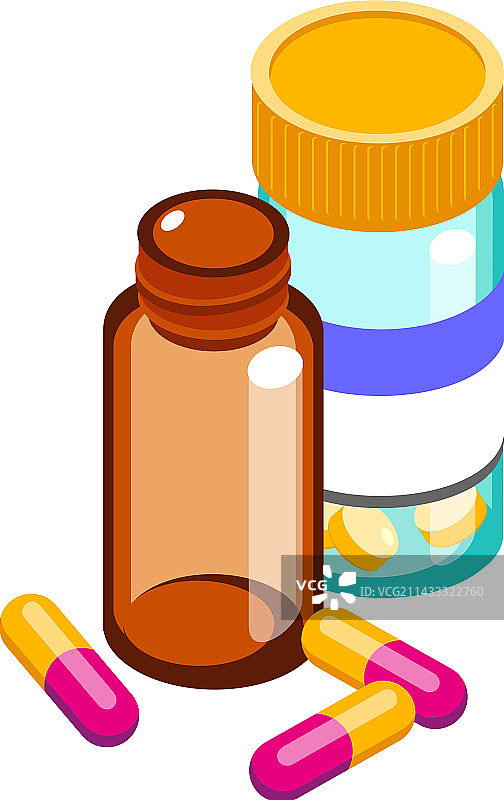 药物等距视角图标图片素材