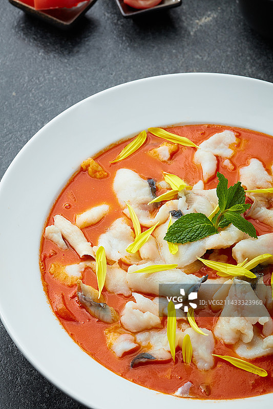 番茄鱼片水煮鱼图片素材