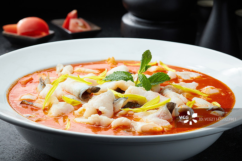 番茄鱼片水煮鱼图片素材
