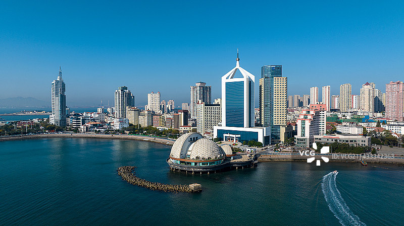 青岛滨海城市风光图片素材