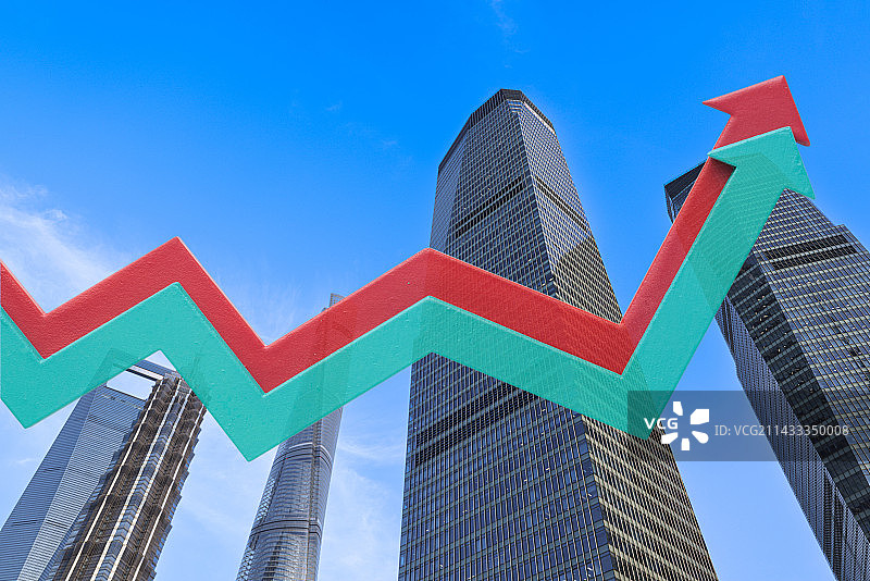 业绩GDP增长的城市图片素材