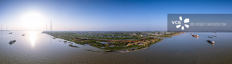 长江边湿地公园图片素材