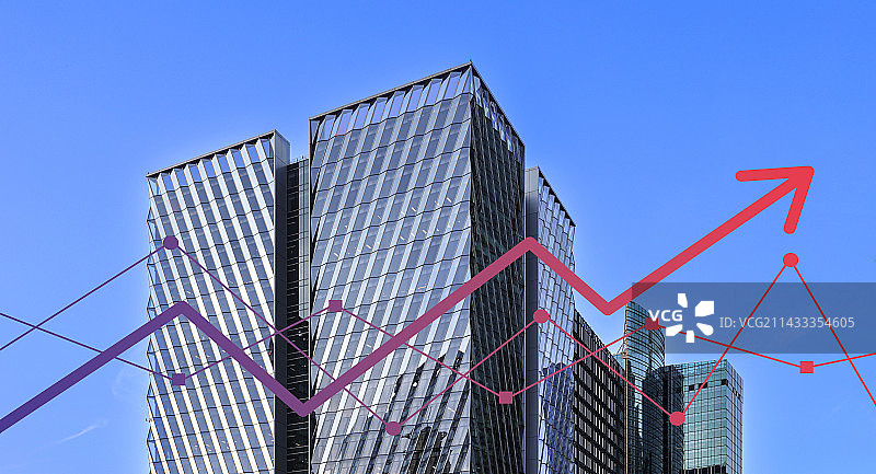 经济GPD增长的城市图片素材