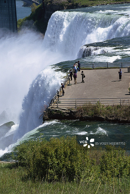月亮岛观景区：美国瀑布图片素材