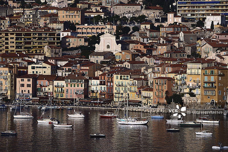 法国里维埃拉的滨海自由城图片素材