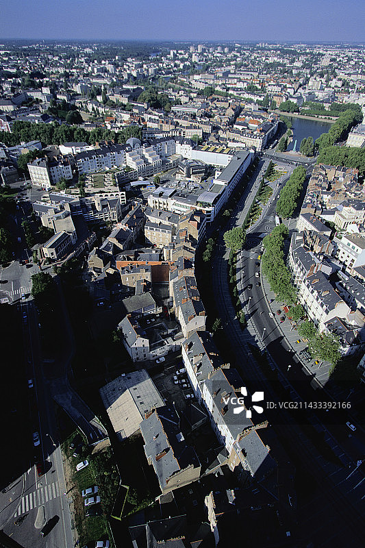南特人质大街图片素材