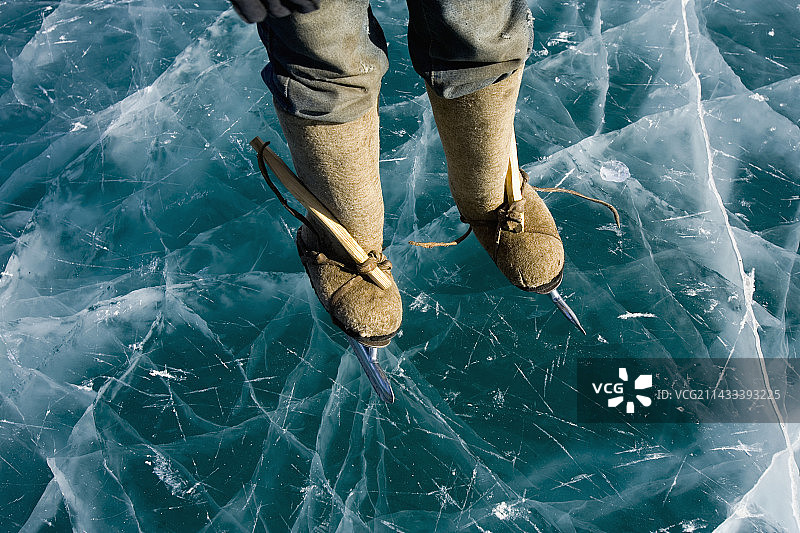 库苏古尔湖冰雪节图片素材