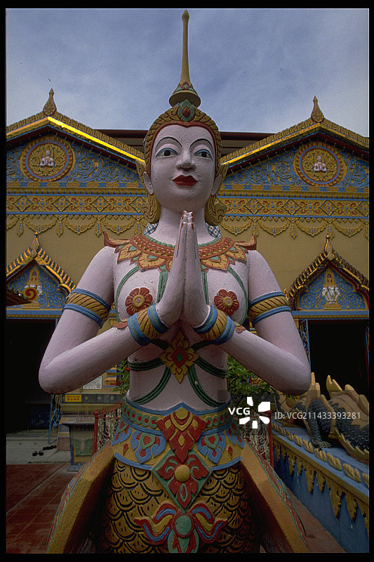 卧佛寺的雕像图片素材