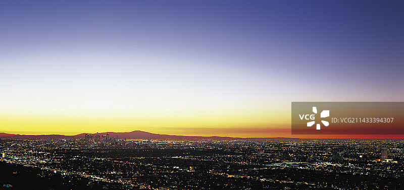 洛杉矶黎明景色图片素材