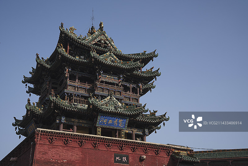 霍州 鼓楼 文昌阁风景 古建筑图片素材