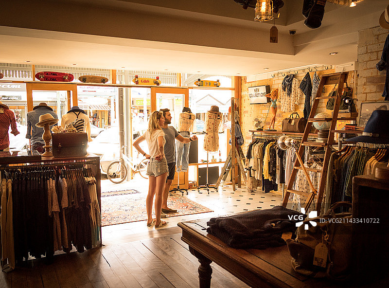 在布朗湾购物图片素材