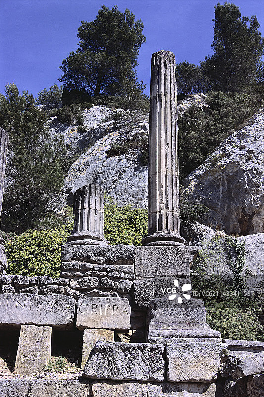 法国阿格里帕神庙遗址图片素材