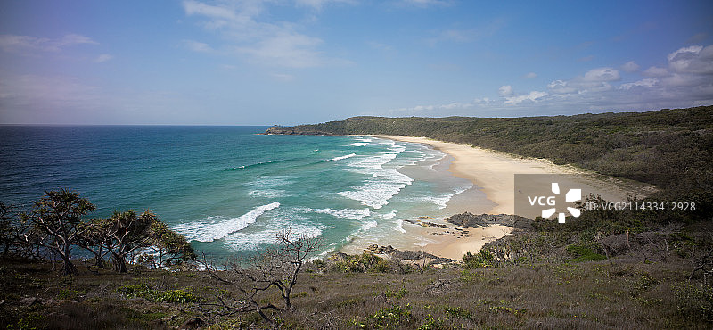 从地狱之门看到的亚历山大湾景色图片素材