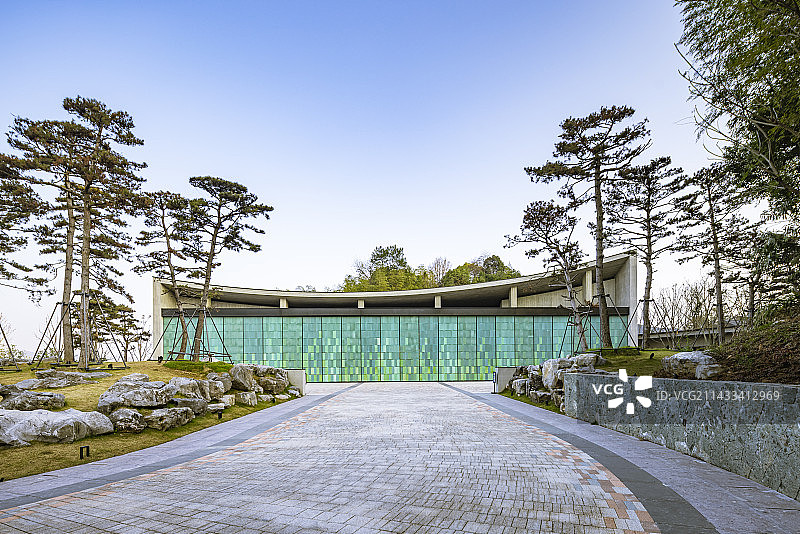 杭州国家版本馆宋朝风格古典建筑图片素材