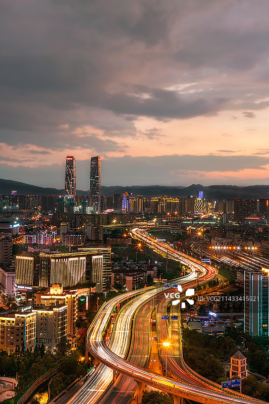 昆明万达双塔图片素材