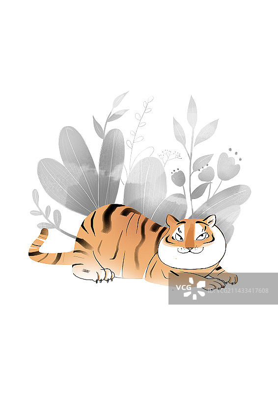 可爱的老虎图片素材
