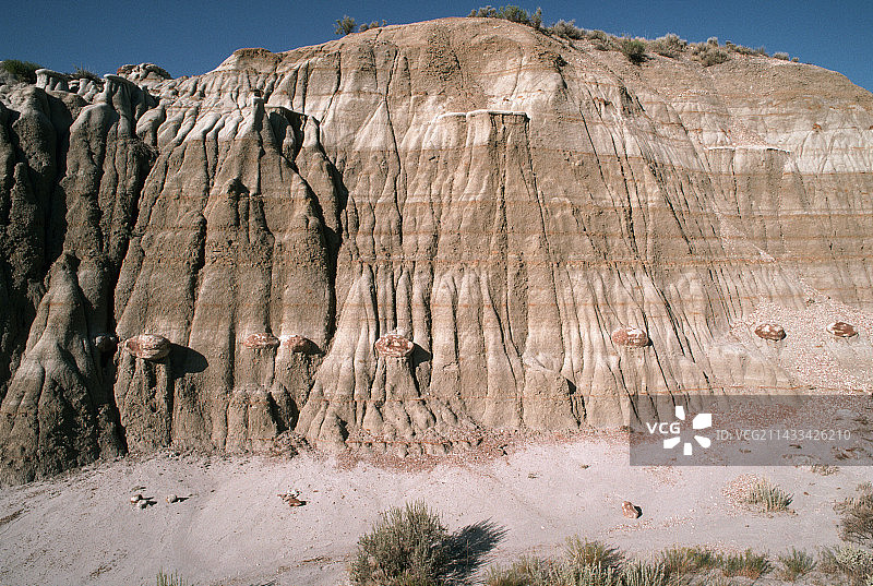 西奥多罗斯福国家公园恶地图片素材