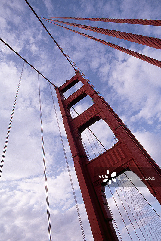 金门大桥缆索支架图片素材