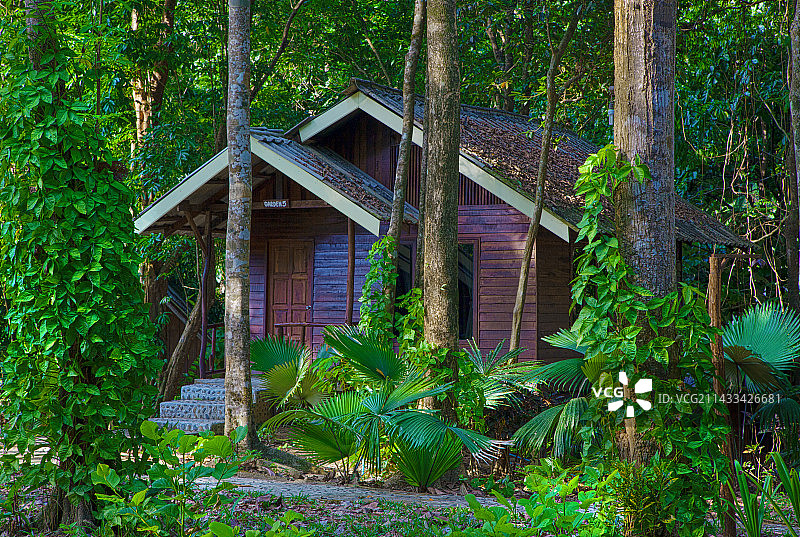 考索河畔小屋：游览考索国家公园的理想住宿地图片素材