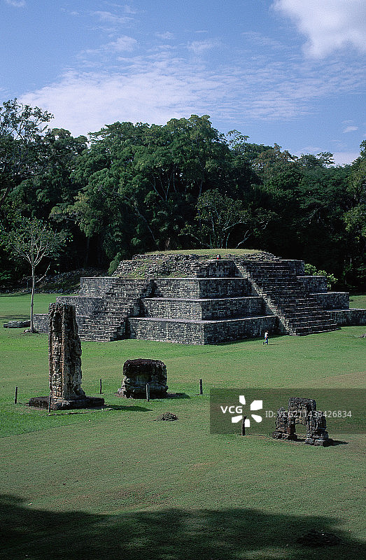 科潘玛雅金字塔遗址图片素材