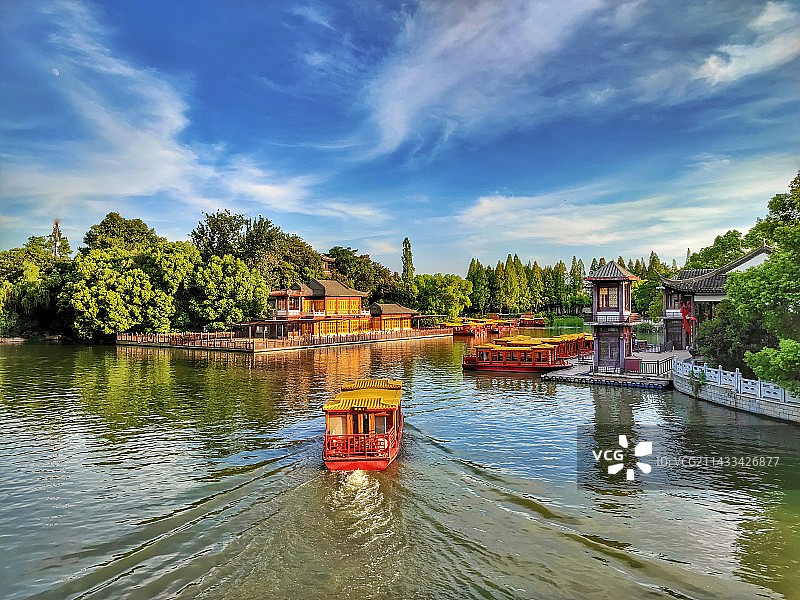 打卡地白鹭洲公园～南京城南图片素材