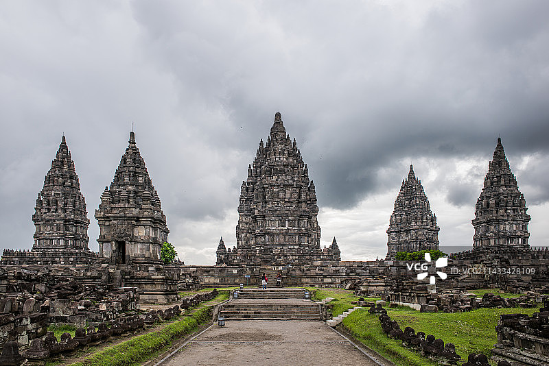 日惹外的普兰巴南寺庙图片素材