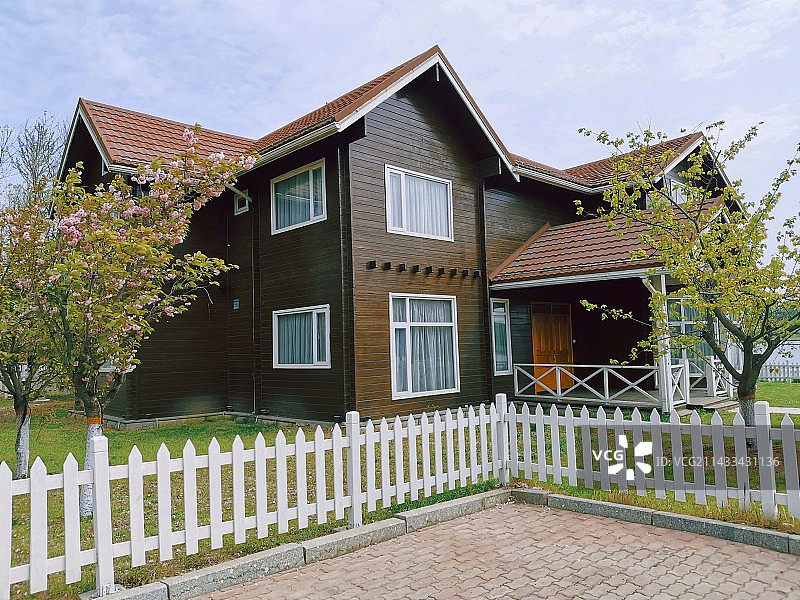 樱花别墅图片素材