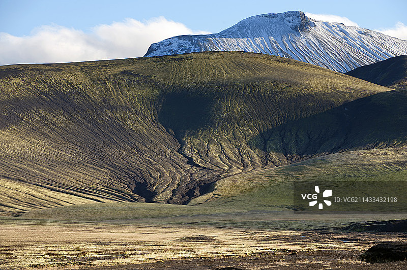 赫克拉火山，冰岛图片素材