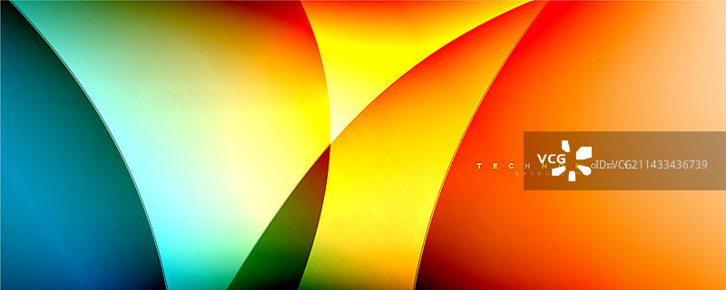 动感新潮，简单流畅的颜色渐变图片素材