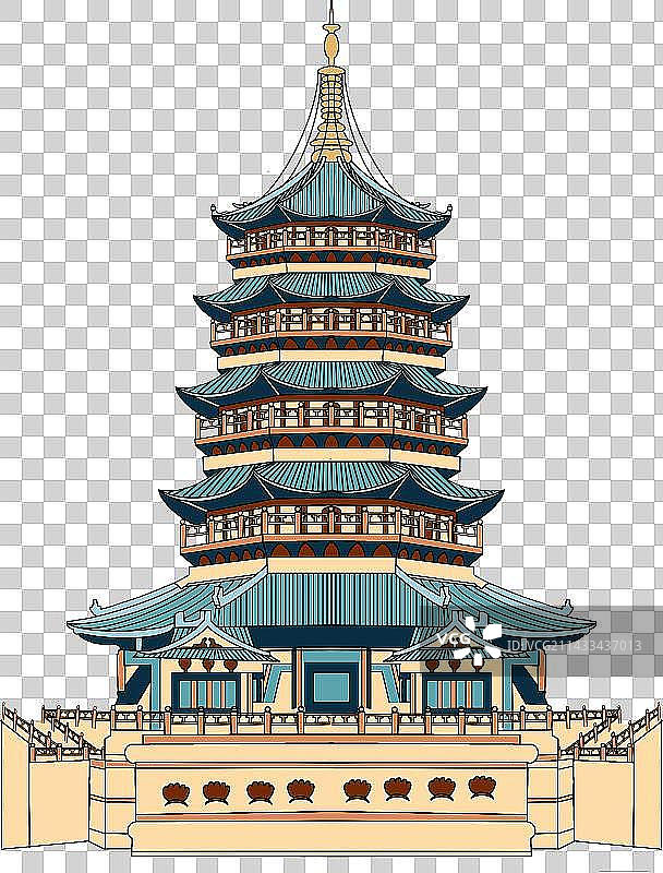 杭州雷锋塔图片素材